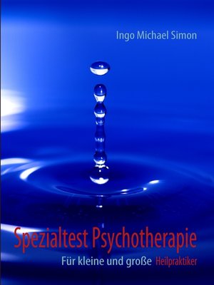 cover image of Spezialtest Psychotherapie